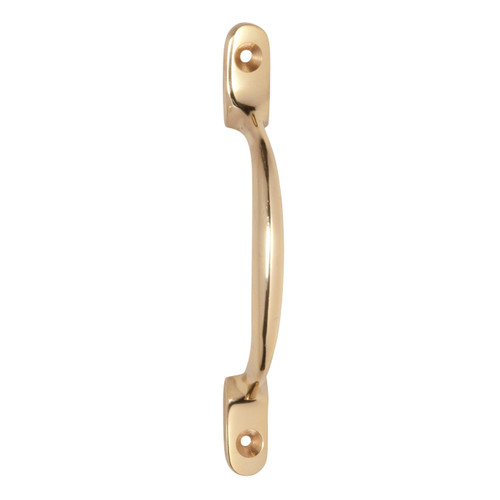Tradco Pull Handle - 125mm - Polished Brass