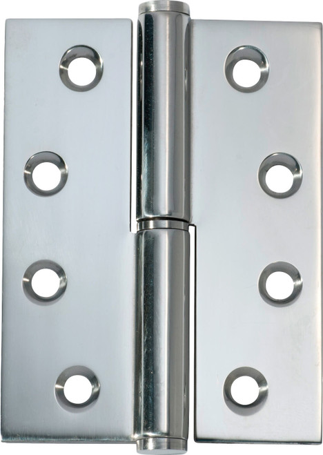 Tradco Lift Off Hinge - Right Hand - 100 x 75mm - Chrome