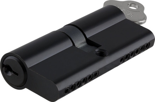 Tradco Euro Cylinder (C4) - Master Key Suitable - 6 Pin/70mm - Matte Black