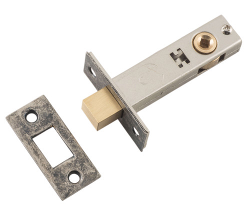 Tradco Premium Privacy Latch - 60mm Backset - Rumbled Nickel