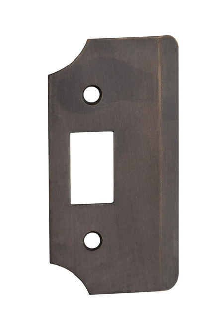 Tradco Extended Striker Plate to Suit Rebate Kit - 88 x 45mm - Antique Brass