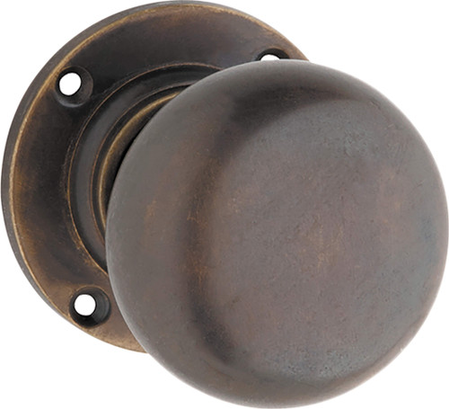 Tradco Victorian Door Knob - 57mm - Antique Brass