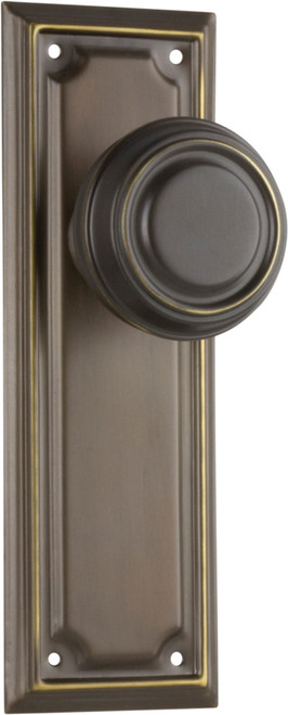 Set of 2 Brass Cottage Door Knob Handles 50mm Antique Old Period