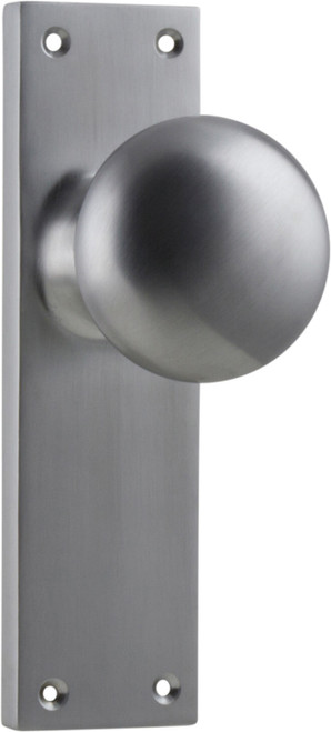 Tradco Victorian Door Knob - 152 x 42mm - Satin Chrome