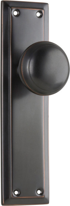 Tradco Richmond Door Knob - 200 x 50mm - Antique Copper