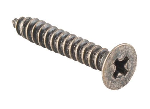 Tradco Phillips Countersunk Wood Screws - Pack of 50 - 25mm x 8 Gauge - Rumbled Nickel