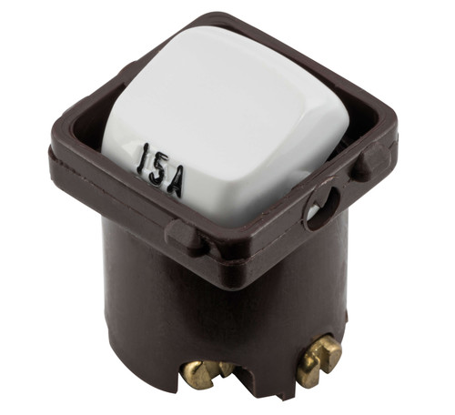 Tradco 15 AMP Rocker Switch Mechanism - White