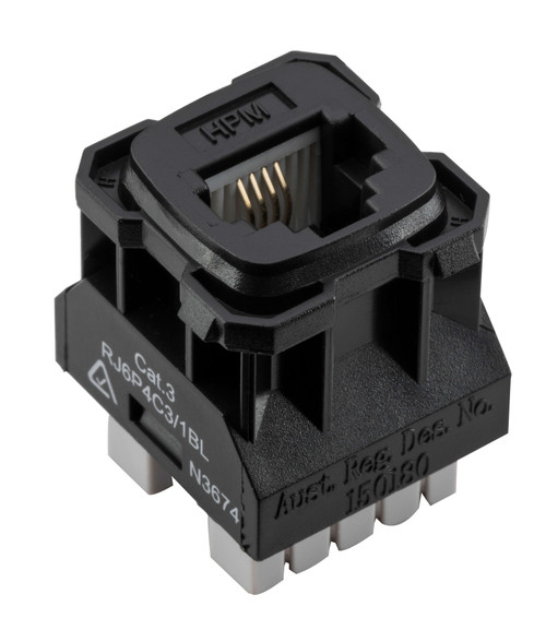 Tradco Telephone Socket - Black