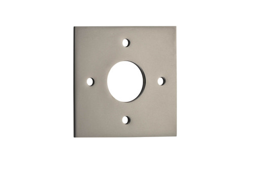 Satin Nickel 60mm Square Adaptor Plates to suit Doors with 54mm Hole (Pair)