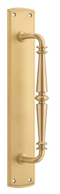 Iver Sarlat Pull Handle with Backplate - 380mm - Brushed Brass