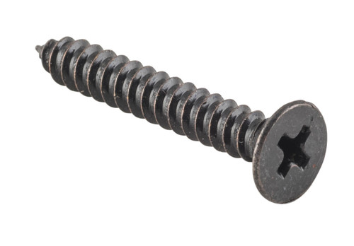 Tradco Phillips Countersunk Stainless Steel Wood Screws - Pack of 50 - 32mm x 10 Gauge - Matte Black