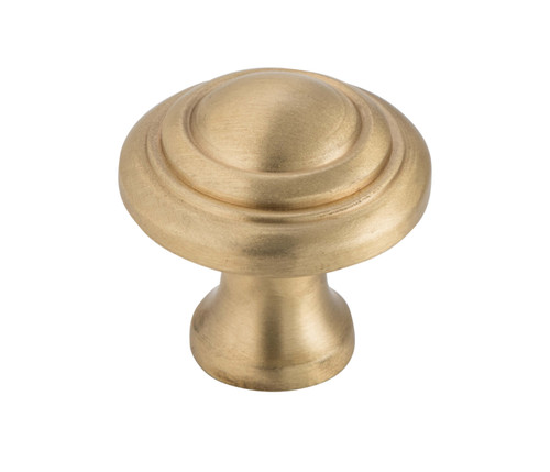 Tradco Domed Cabinet Knob - 25mm - Unlacquered Satin Brass