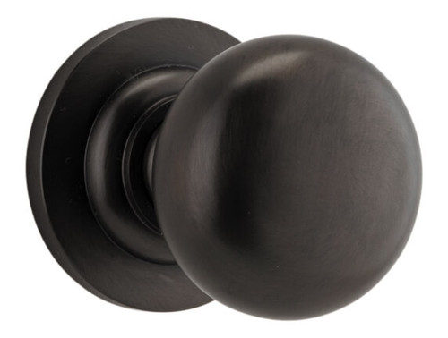 Iver Cambridge Door Knob - Round Rosette - 58mm - Signature Brass