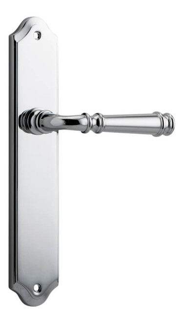 Iver Verona Lever Door Handle - Shouldered Plate - 250 x 48mm - Chrome