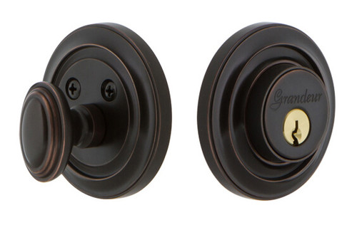 Grandeur Circulaire Deadbolt - 67mm - Timeless Bronze