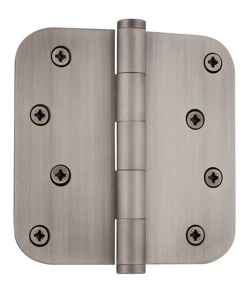 Grandeur Fixed Pin Hinge - Rounded - 100 x 100mm - Antique Pewter