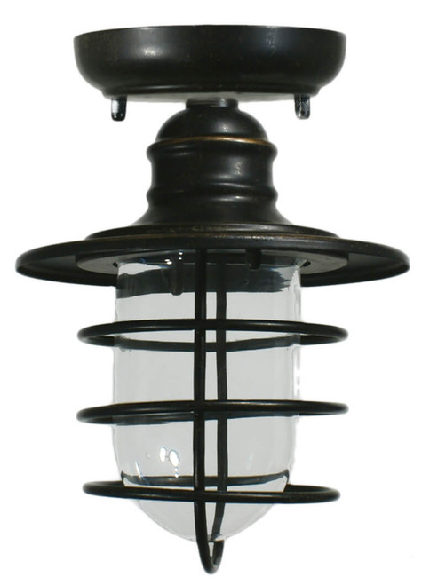 Lighting Inspirations Dockyard Outdoor Ceiling Light - 240 x 180mm - Antique Bronze