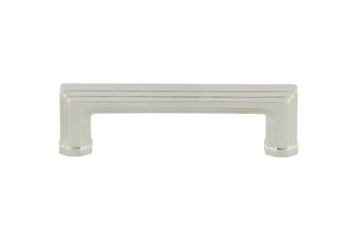 Nostalgic Art Deco Carre Cabinet Pull Handle - Polished Nickel