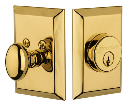 Grandeur Fifth Avenue Deadbolt - 89 x 64mm - Lifetime Brass