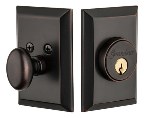 Grandeur Fifth Avenue Deadbolt - 89 x 64mm - Timeless Bronze