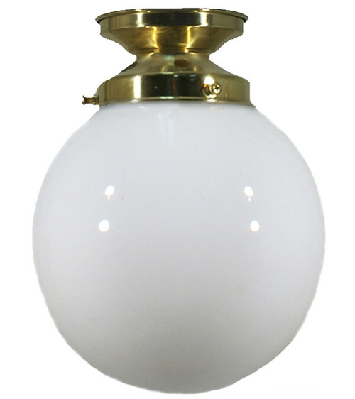 Lode Lighting DIY Batten Fix Light - 6" Sphere Glass - 170 x 150mm - Polished Brass