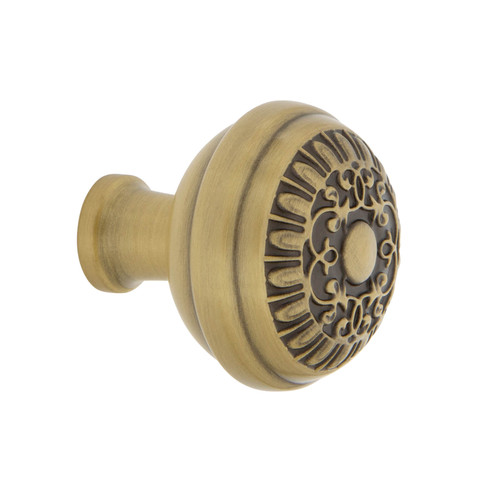 Nostalgic Neo Classical Egg & Dart Cabinet Knob - 35mm - Antique Brass