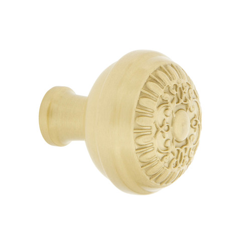 Nostalgic Neo Classical Egg & Dart Cabinet Knob - 35mm - Satin Brass