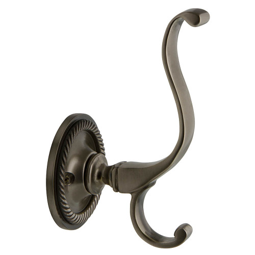 Nostalgic Georgian Rope Coat Hook - 112 x 66mm - Antique Pewter