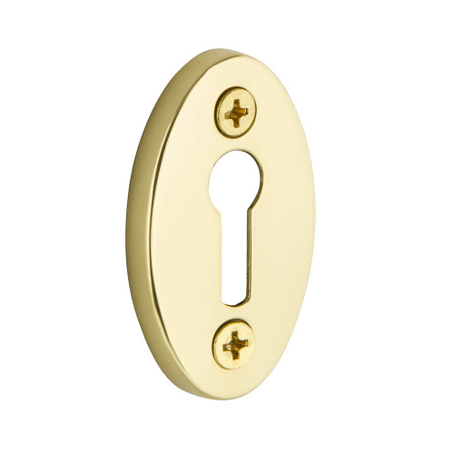 Nostalgic Classic Escutcheon Keyhole Cover - 48 x 29mm - Polished Brass