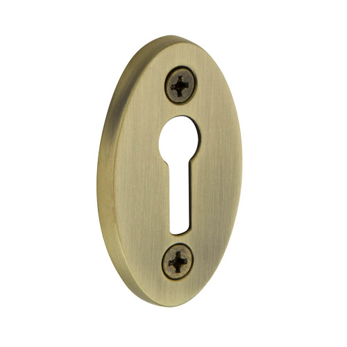 Nostalgic Classic Escutcheon Keyhole Cover - 48 x 29mm - Antique Brass