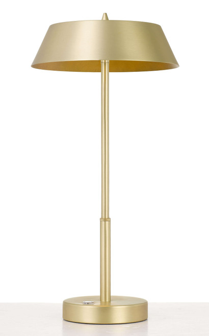 Telbix Allure Industrial Table Lamp - Brass & Gold