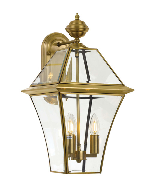 Telbix Lighting Rye Outdoor Wall Light - Large - Antique Brass