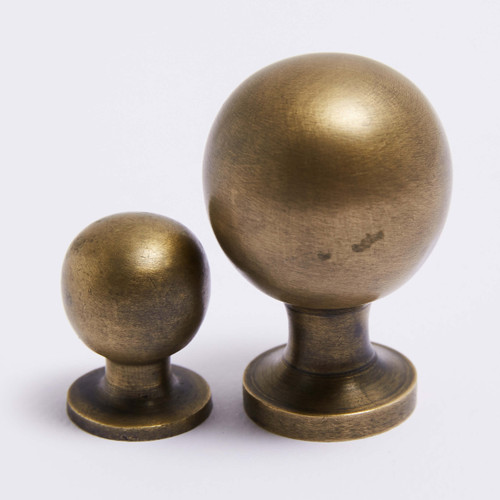 Hepburn Surrey Cabinet Knob - Acid Washed Brass