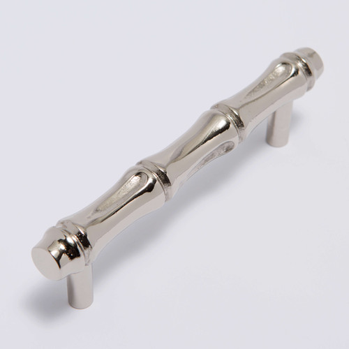 Hepburn Bamboo Cabinet Pull Handle - 128mm - Polished Nickel