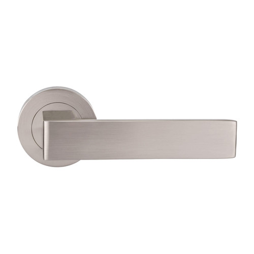 Zanda Boston Lever Door Handle - 54mm - Brushed Nickel