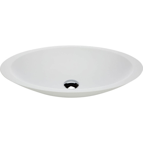 Fienza Bahama Above Counter Bathroom Basin - 600 x 105 x 350mm - Matte White