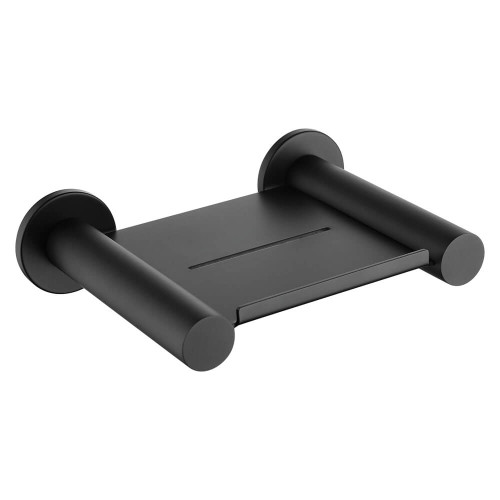 Fienza Hustle Soap Dish - 193 x 136mm - Matte Black