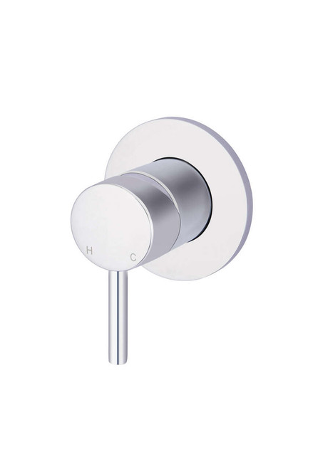 Meir Round Wall Mixer - Down - Long Pin Lever - Chrome