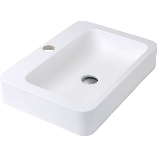 Fienza Rondo Above Counter Bathroom Basin - 600 x 105 x 415mm - Matte White