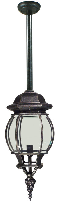 Lighting Inspirations Flinders Outdoor Rod Pendant Light - 300mm - Antique Black