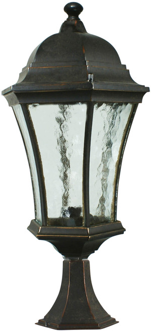 Lighting Inspirations Strand Outdoor Pillar Light - 530 x 240mm - Antique Bronze