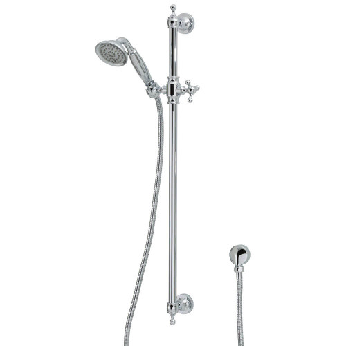 Fienza Modern Vintage Lillian Shower Rail Tap - 77mm Rose - Chrome