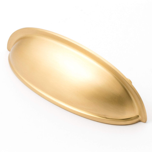 Castella Decade Drawer Pull Handle - Large- 76mm - Satin Brass