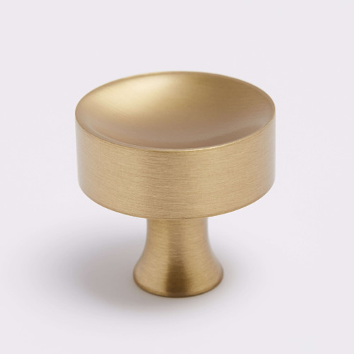 Hepburn Atticus Cabinet Knob - 32mm - Burnished Brass