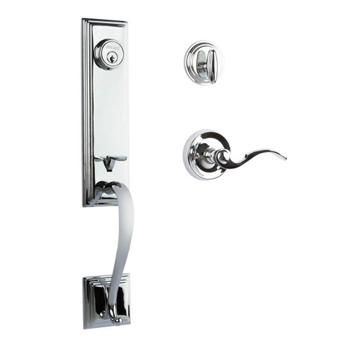 N2Lok Seine Entry Door Handleset - Chrome