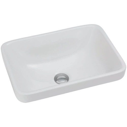 Fienza Sarah Semi Inset Basin - 440 x 150 x 310mm - Glossy White