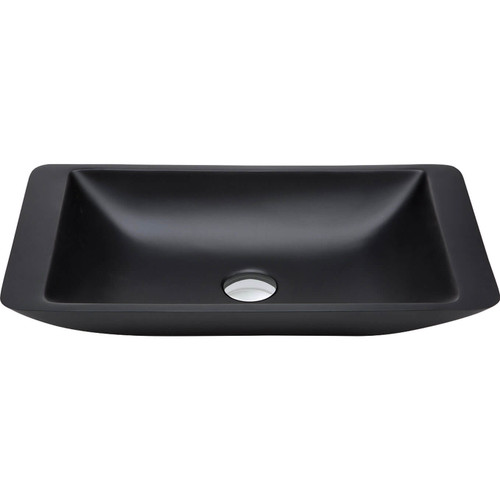 Fienza Classique 600 Above Counter Bathroom Basin - 600 x 105 x 345mm - Matte Black