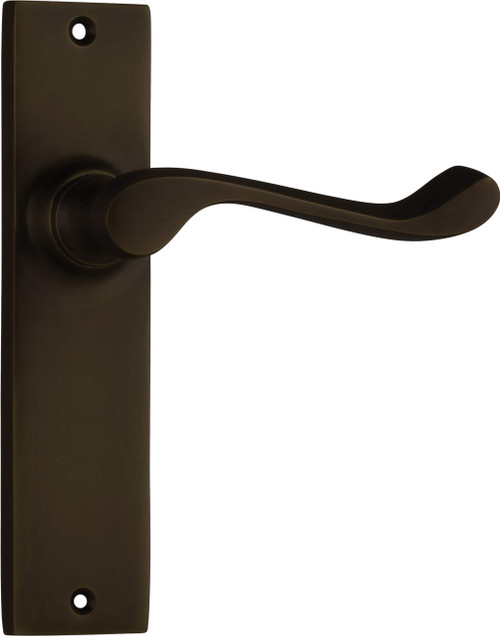 Tradco Fremantle Lever Door Handle - 150 x 35mm - Antique Brass