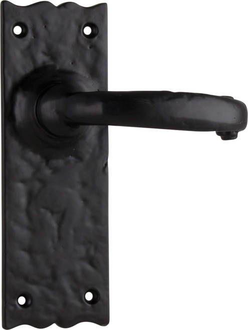 Tradco Gloucester Lever Door Handle - 158 x 50mm - Matte Black
