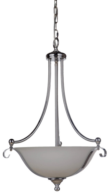 Lighting Inspirations Dallas Chain Pendant Light - 400mm - Chrome